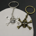Zinc Alloy Simple Skull Keychain Bag Charm Gift Key Ring – Antique Copper view 4