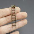 Zinc Alloy Minimalist Ladder Keychain Bag Charm Gift view 3