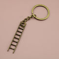 Zinc Alloy Minimalist Ladder Keychain Bag Charm Gift view 6
