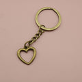 Zinc Alloy Minimal Heart Keychain Gift For Bag Charm view 6