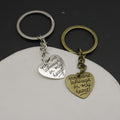 Metal Heart Keychain You Are Always In My Heart Bag Charm view 3