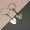 Metal Heart Keychain You Are Always In My Heart Bag Charm view 1