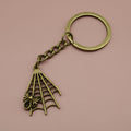 Metal Spider Web Keychain Halloween Bag Charm Gift view 6