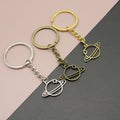 Zinc Alloy Planet Shape Keychain Space Bag Charm Gift view 1