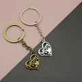 Zinc Alloy Mom Heart Keychain Family Gift Key Ring view 1