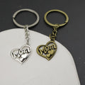 Zinc Alloy Mom Heart Keychain Family Gift Key Ring view 4