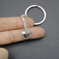 Zinc Alloy Guitar Keychain For Music Gift Bag Charm view 3