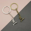 Metal Surfboard Music Keychain Bag Charm view 1