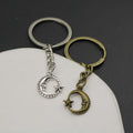 Zinc Alloy Star Moon Keychain For Bag Charm Gift view 4