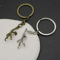 Zinc Alloy Simple Eagle Claw Keychain Bag Charm Gift view 4