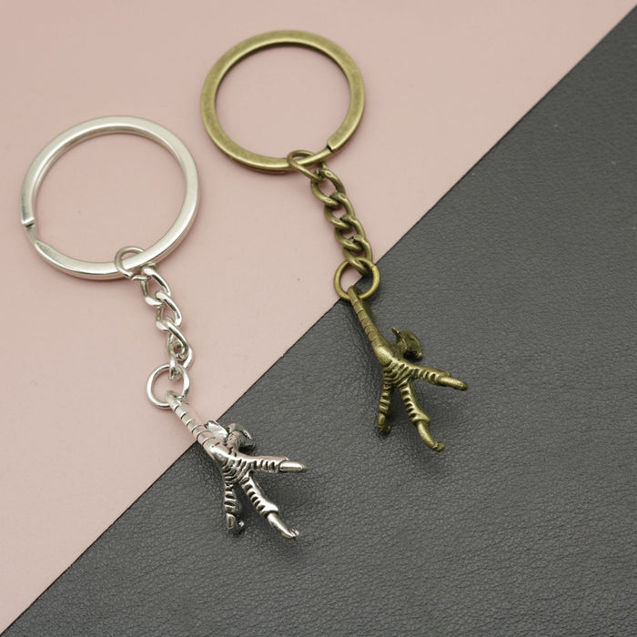 Zinc Alloy Simple Eagle Claw Keychain Bag Charm Gift