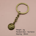 Zinc Alloy Minimalist Baseball Keychain Sports Gift view 2
