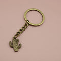 Zinc Alloy Minimalist Cactus Keychain Bag Charm Gift view 6