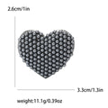 Metal Alloy Pearl Heart Brooch For Women's Fashion Apparel view 4