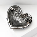 Metal Alloy Pearl Heart Brooch For Women's Fashion Apparel view 3