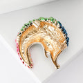 Alloy Enamel Long Tail Hedgehog Brooch Pin For Womens Clothing view 3