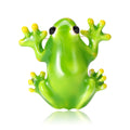 Alloy Enamel Green Frog Brooch For Women Clothing Decoration view 5