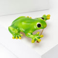 Alloy Enamel Green Frog Brooch For Women Clothing Decoration view 2