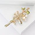 Alloy Plum Blossom Branch Brooch Pin For Women's Clothing Decoration view 3