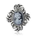 Alloy Rhinestone Queen Face Brooch For Elegant Women Apparel view 5