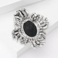 Alloy Rhinestone Queen Face Brooch For Elegant Women Apparel view 3