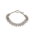 Copper Rhinestone Irregular Geometric Choker Necklace For Women European Luxury Collarbone Jewelry view 5