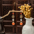 New Chinese Style Beaded Long Tassel Pearl Clip On Earrings Waterdrop Hanfu Accessories view 4
