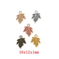 Zinc Alloy Maple Leaf Charm Pendant No.384704 for DIY Necklace Bracelet Jewelry Making view 1