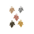 Zinc Alloy Maple Leaf Charm Pendant No.384704 for DIY Necklace Bracelet Jewelry Making view 5