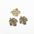 Zinc Alloy Maple Leaf Charm Pendant No.276481 for DIY Necklace Bracelet Jewelry Making view 2