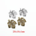 Zinc Alloy Maple Leaf Charm Pendant No.276481 for DIY Necklace Bracelet Jewelry Making view 1