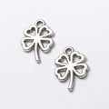 Zinc Alloy Four Leaf Clover Charm Pendant No.156047 for DIY Necklace Bracelet Jewelry Making view 2