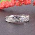 Women's Cross Swing Arm Ring, Versatile Light Luxury Couple Finger Ring For Fashion Jewelry view 3