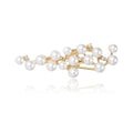Alloy Pearl Brooch For Women Dress Suit Lapel Decoration view 5