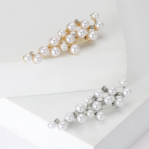 Alloy Pearl Brooch For Women Dress Suit Lapel Decoration