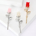 Alloy Enamel Magnolia Flower Brooch For Women's Clothing Decoration view 1