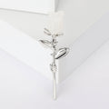 Alloy Enamel Magnolia Flower Brooch For Women's Clothing Decoration view 2