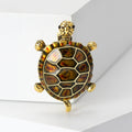 Alloy Enamel Turtle Brooch Pin For Women's Clothing Decoration view 2