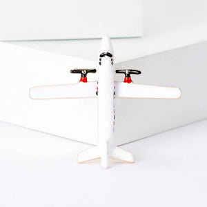 Alloy Enamel Airplane Brooch Pin For Women's Clothing Accessories