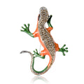 Alloy Enamel Lizard Brooch Vintage Animal Lapel Pin For Apparel view 5