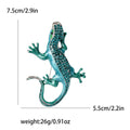 Alloy Enamel Lizard Brooch Vintage Animal Lapel Pin For Apparel view 6