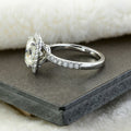 Princess Cut Diamond Ring Fashion Rectangle Simulated Stone Engagement Wedding Ring For Women view 4
