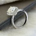 Princess Cut Diamond Ring Fashion Rectangle Simulated Stone Engagement Wedding Ring For Women view 2