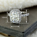 Princess Cut Diamond Ring Fashion Rectangle Simulated Stone Engagement Wedding Ring For Women view 5
