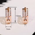 2026 New Trendy Line Hoop Earrings For Women, Korean Fashion Commuter Ear Jewelry view 5