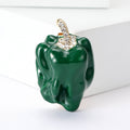 Alloy Enamel Chili Pepper Brooch Pin For Women's Clothing Decoration view 2