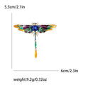 Enamel Alloy Dragonfly Brooch Pin For Women's Clothing Decoration view 4