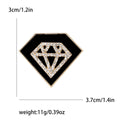 Alloy Rhinestone Diamond Shape Brooch Pin For Women Clothing Decoration view 6