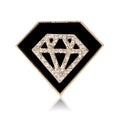 Alloy Rhinestone Diamond Shape Brooch Pin For Women Clothing Decoration view 5