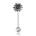 Black Plated Alloy Alice Style Brooch Pin For Womens Clothing view 5